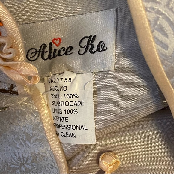 SOLD | 🔥LAST CHANCE🔥 Alice Ko Handmade Chinese Cheongsam Floral Cocktail Dress - Picture 11 of 13